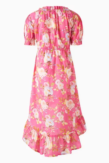 Floral Print Dress in Cotton