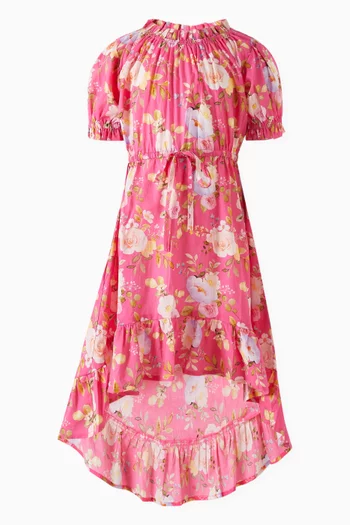 Floral Print Dress in Cotton