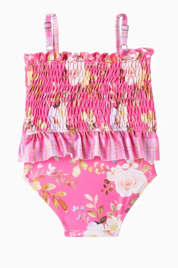 Floral Print One-piece Swimsuit