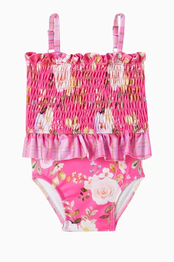Floral Print One-piece Swimsuit