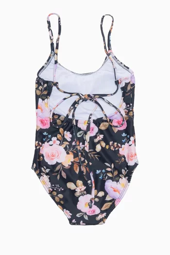 Floral Print One-piece Swimsuit