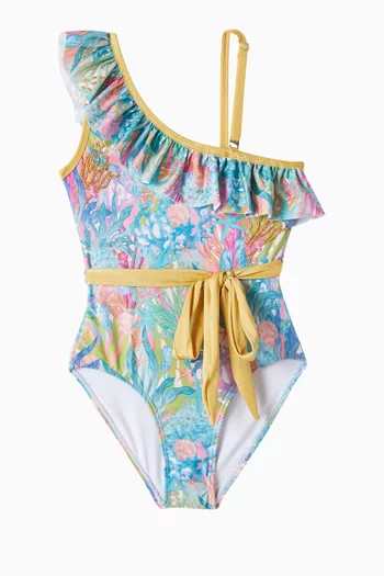 Floral Print One-piece Swimsuit