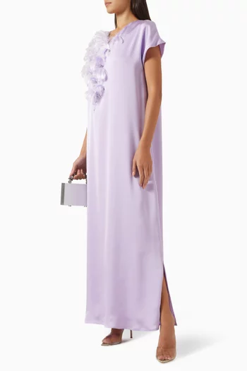 Feather Applique Kaftan