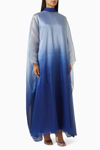 Oversized-sleeves Kaftan in Crepe