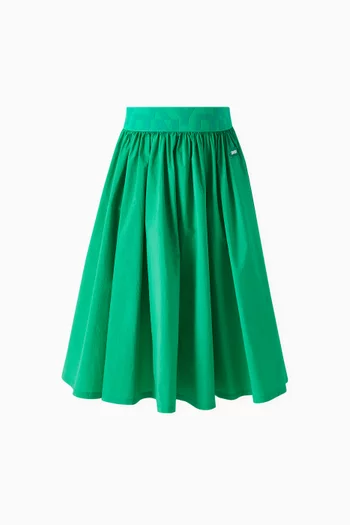Logo Tape Midi Skirt