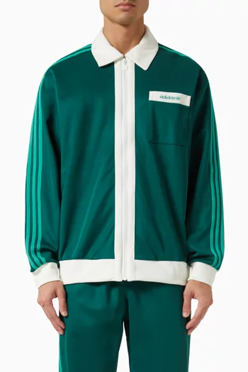 Track Jacket in Cotton-blend