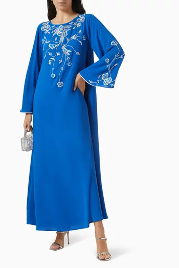 Floral Embroidered Kaftan