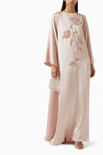 Floral-embellished Dress