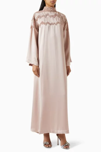 Abstract Sequin-embellished Maxi Dress