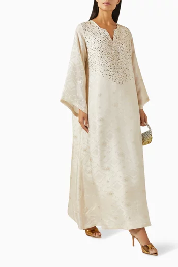 Rhinestone Embellished Maxi Dress