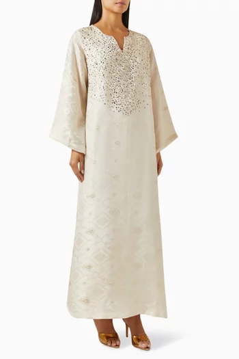 Rhinestone Embellished Maxi Dress