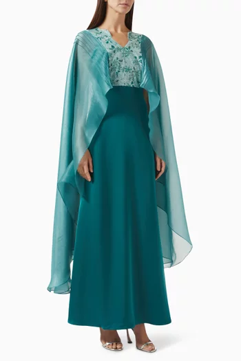 Scalloped Lace Maxi Dress