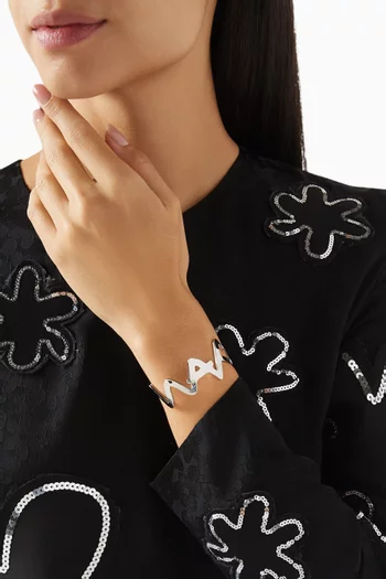 Symbol Cuff Bracelet in Metal