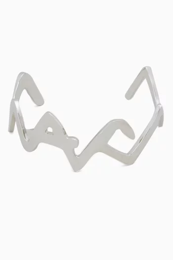 Symbol Cuff Bracelet in Metal