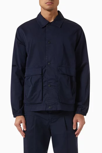 Garment-dyed Work Jacket in Cotton-blend