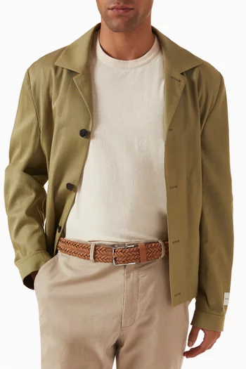 Braided Belt in Suede
