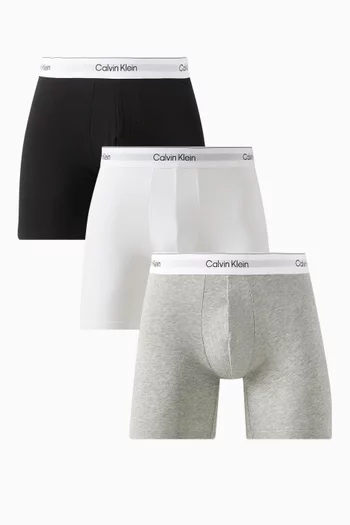 طقم بوكسر قطن مطاطي، 3 قطع