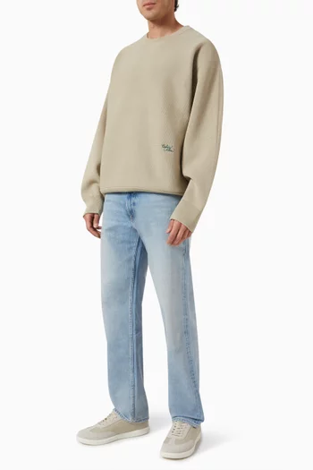 Logo-embroidered Sweatshirt in Cotton Blend