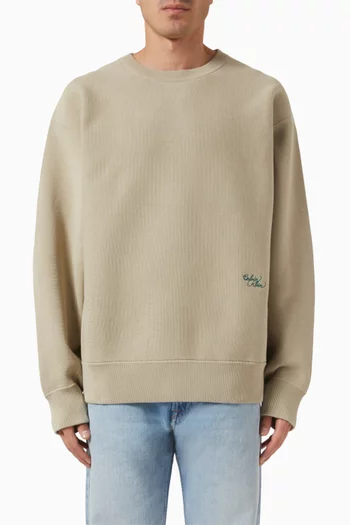 Logo-embroidered Sweatshirt in Cotton Blend