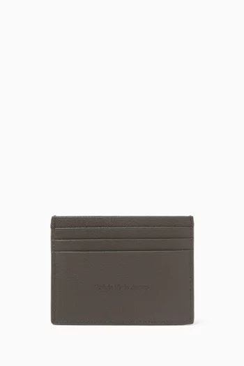 Card Holder in Pebbled Leather