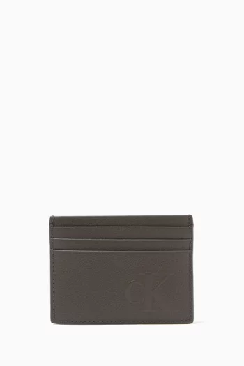 Card Holder in Pebbled Leather