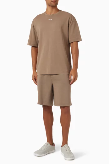 Micro Logo Sweat Shorts in Cotton-modal