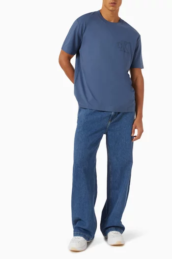 90's Loose Pull-on Jeans in Denim