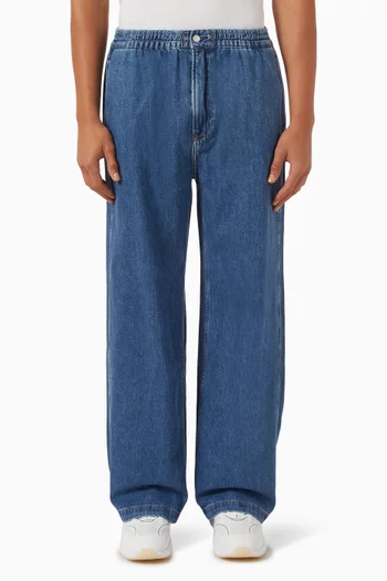90's Loose Pull-on Jeans in Denim