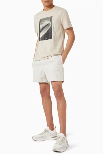 Logo Embroidered Swim Shorts