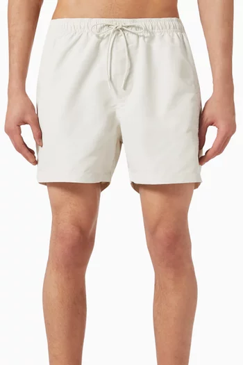 Logo Embroidered Swim Shorts