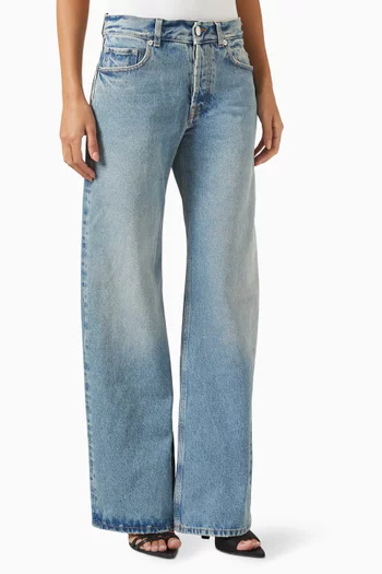 Luke Wide-leg Jeans in Denim