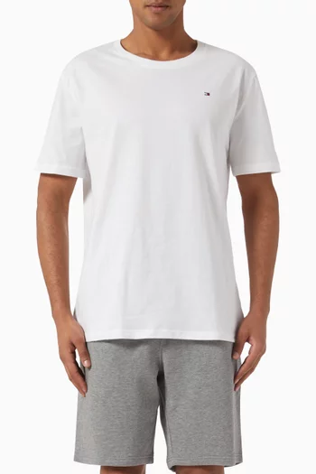 Crew T-shirt in Cotton, Set of 3