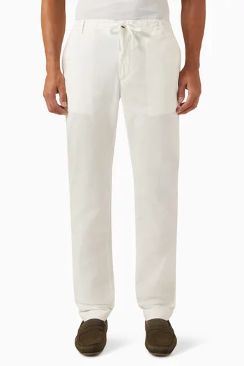 Paper Touch Straight-leg Chino Pants