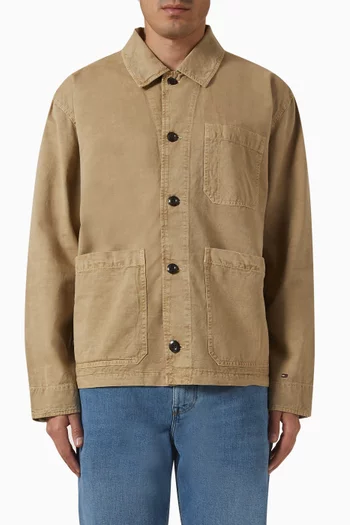 Garment-dyed Chore Jacket in Canvas