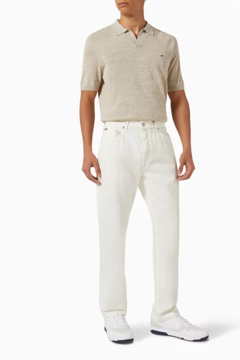 Jonny Polo Shirt in Cotton-linen