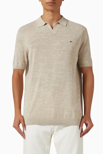 Jonny Polo Shirt in Cotton-linen