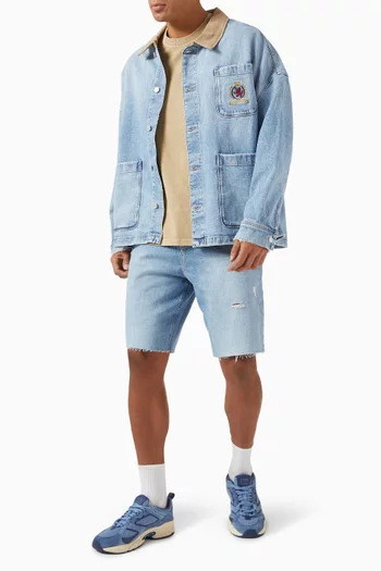 Isaac Relaxed Shorts in Denim