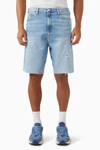 Isaac Relaxed Shorts in Denim