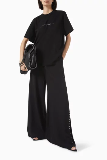 Crystal-embellished Pants in Viscose