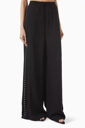 Crystal-embellished Pants in Viscose