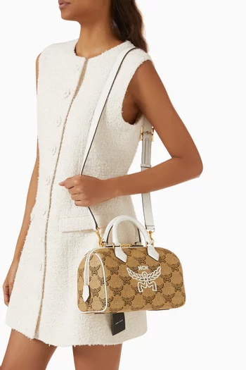 Small Ella Boston Bag in Canvas