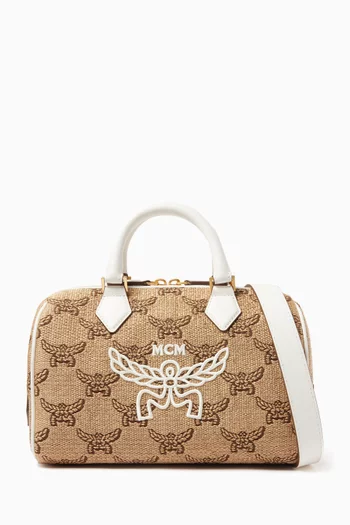 Small Ella Boston Bag in Canvas