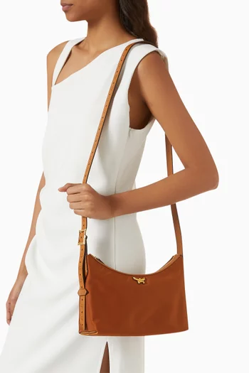 Small Aren Hobo Shoulder Bag in Recycled Nylon