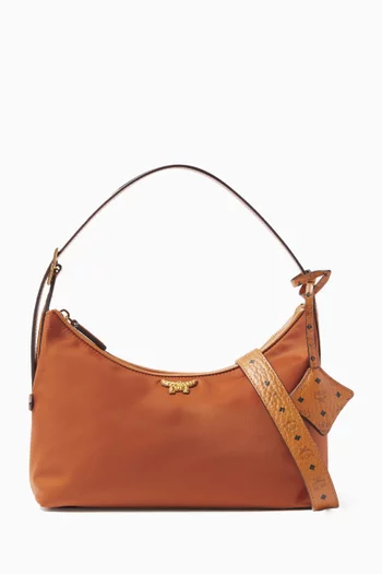 Small Aren Hobo Shoulder Bag in Recycled Nylon