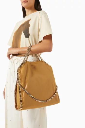 Falabella Fold-over Tote Bag in Eco Shaggy Deer