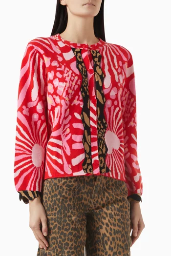 Holly Cardigan in Viscose-blend Knit
