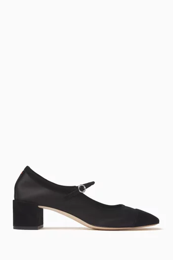 Aline 45 Mary Jane Pumps in Satin