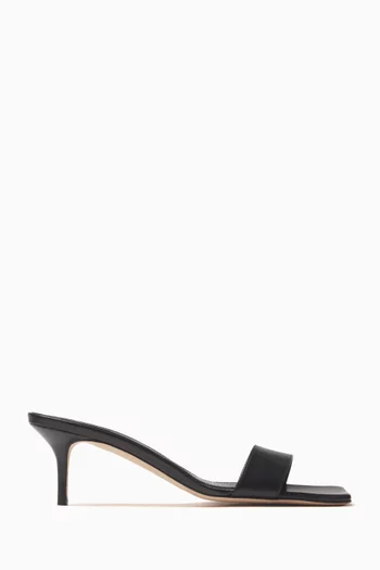 Ilvy 55 Mule Sandals in Leather