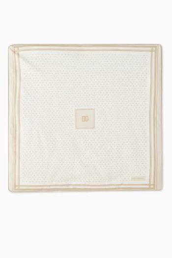 Logo-print Blanket in Cotton