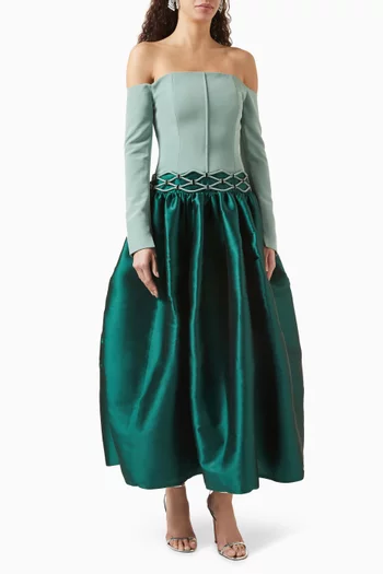 Dalida Off-shoulder Gown